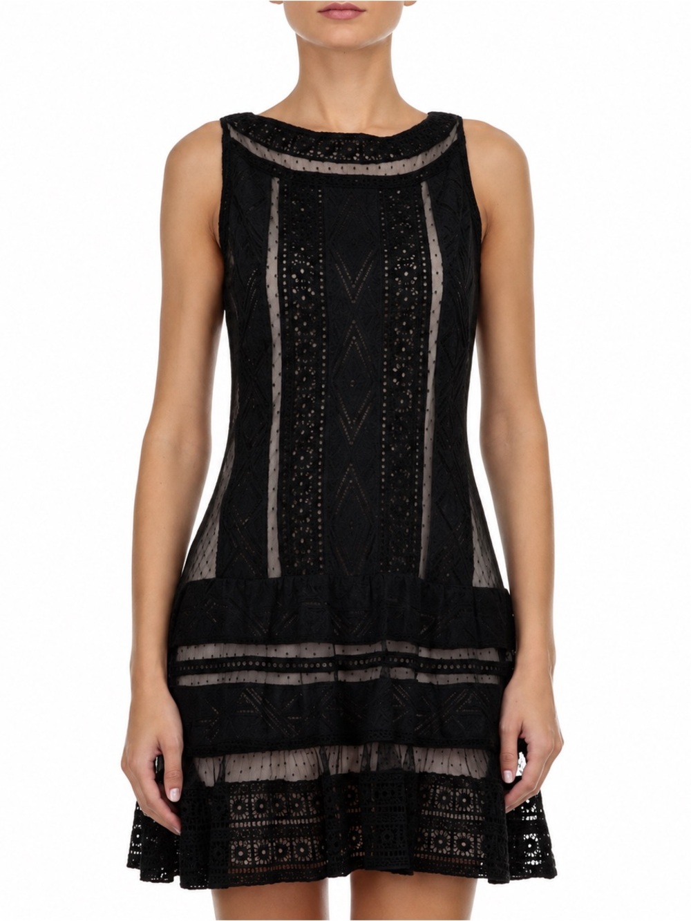 Alice‎ + Olivia Wendie Drop Waist Lace Dress